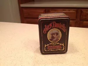 Tarjetas de juego de caballero vacías de hojalata de Jack Daniels antiguas no 7 Hudson Scott Inglaterra - Imagen 1 de 10