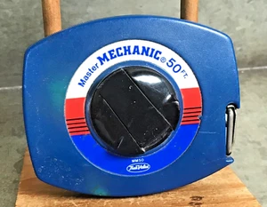 True Value Master Mechanic 50 Foot Measuring Tape Make USA Wind Up Metal Tape - Picture 1 of 7