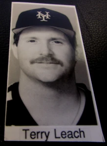 ORIGINAL - TERRY LEACH - NEW YORK METS - SUPER GLOSS PRESS PHOTO - VG - Picture 1 of 1