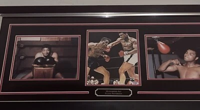 Muhammad Ali And Floyd Patterson Autographed-PSA/DNA LOA-Custom Framed Picture - Image 1 of 4