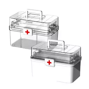 Household Medicine Box & Portable Medical Medicine Box Multi-layer Drug Storage - Picture 1 of 14