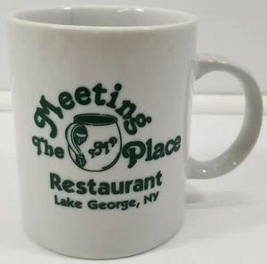 AG) Vintage The Meeting Place Restaurant Promotional Mug Lake George, New York - Picture 1 of 5