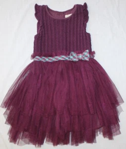 Vestido de punto/tul púrpura ciruela MATILDA JANE para niñas talla 8 - Imagen 1 de 2