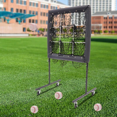Baseball Train Equipment Hitting Pitching Practice Baseball Training Net 70*70cm - Image 1 of 4