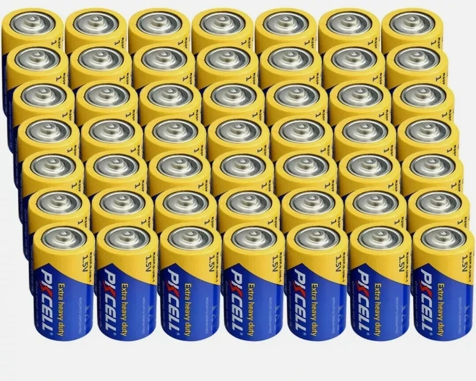 Lot of 40 Extra Heavy Duty 1.5V D Batteries R20P UM1 E95 Carbon-Zinc for Lights - Image 1 of 1