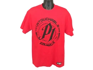 WWE T-shirt L Red Adult AJ Styles The Untouchable One Hard To Follow Authentic - Picture 1 of 9