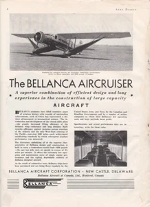 Avión de crucero aéreo Bellanca 1934 ad 3/3/2024o - Imagen 1 de 1