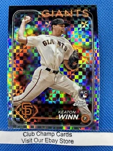 2024 #208 Keaton Winn Topps Chrome Baseball X-Fractor RC Giants - Foto 1 di 2
