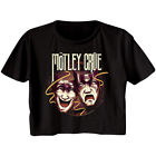 Motley Crue Theatre Of Pain Mask Women&#39;s Crop Top T Shirt Metal Music