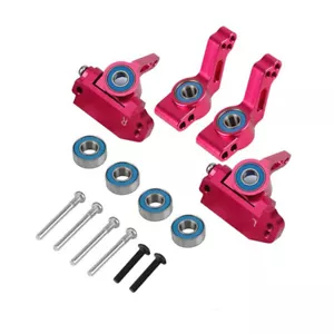 Blocchi ruota F blocchi sterzo R supporto stub per RC Traxxas SLASH 2WD RUSTLER - Foto 1 di 12