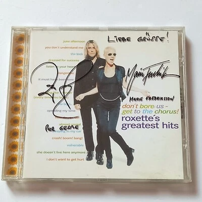 ROXETTE ‎– DON'T BORE US - GET TO THE CHORUS! (1995) CD AUTOGRAPH EFFECT CASE - Image 1 of 3