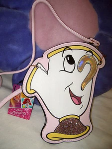 Disney Beauty And The Beast Chip Cup Coin Purse Bag with strap - Picture 1 of 3