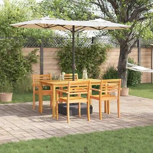 5-Piece Garden Dining Set in Solid Acacia Wood - Picture 1 of 9
