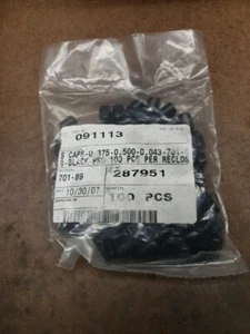 STOCKCAPS Rubber Protective Caps .375 ID-.500OD Bag Of 100 Caps - Picture 1 of 5