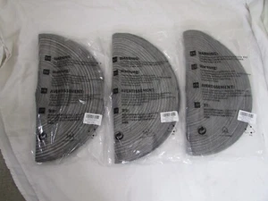 SHACOS Round Braided Placemats Washable 15 inch Kitchen BLACK/GREY - SET OF 18 - Picture 1 of 5