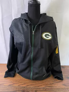 Chaqueta GREEN BAY PACKERS Para Hombre M Majestic Base Térmica NFL Cremallera Sudadera con Capucha Negra - Imagen 1 de 4