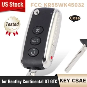 for Bentley Continental GT GTC 2006-2016 Remote Key Shell Case Fob KR55WK45032 - Bild 1 von 5