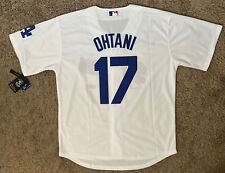 Shohei Ohtani #17 Los Angeles Dodgers White Jersey Men’s Large Stitched New