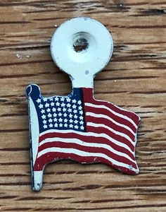 USA Lapel Pin 48 Star United States America Flag 1950s Vintage Original Tin - Picture 1 of 4