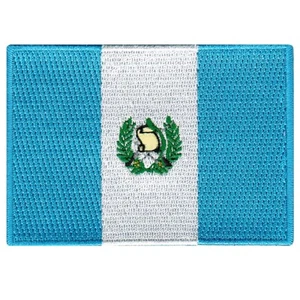PARCHE DE BANDERA GUATEMALA bordado hierro EMBLEMA CENTROAMERICANO BANDERA PARCA - Imagen 1 de 2
