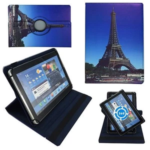 Hülle für Peaq PET 1008-F464E Schutz Tasche 10 Zoll Tablet Eiffelturm - Bild 1 von 12