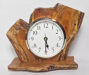 Handmade Solid Wood Slab Clock - Picture 1 of 7