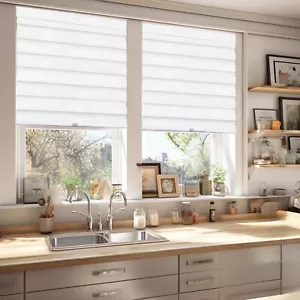 CHICOLOGY Tende Zebrate, Tende per Finestre a Rullo, 37"W X 72"H, Basic Arctic - Foto 1 di 6