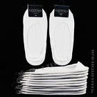 Unisex 3, 6 & 12 Pairs Loafer Boat Liner Elastic White Socks Low Cut No Show