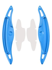 Steering Wheel Paddle Shifter Extension For Hyundai Elantra i30 Aluminium Blue - Picture 1 of 12