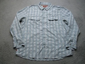 Simms Hemd Herren XL blau kariert langarm belüftet Angeln Druckknopfleiste - Bild 1 von 10