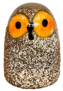 Iittala Finland Toikka Studio Art Glass Bird Owl Sculpture Figurine Vtg Mcm Rare - Picture 1 of 13