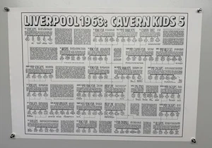 Merseybeat Poster Pete Frame Cavern Kids 5 Rock Family Tree Original Print 1990 - Picture 1 of 12