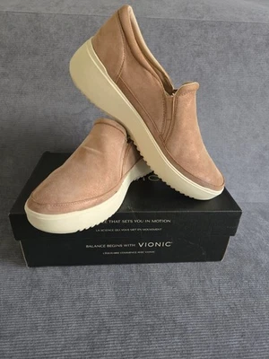 Vionic Kearny NUEVA Zapatilla Para Mujer Plataforma Sin Cordones Cómoda Oro Rosa Talla 11 Foto 1 de 4