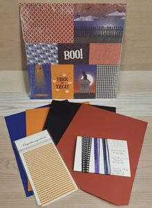 Stampin Up Them Bones 12x12 Designer Series Paper Cardstock & Ribbon Bundle - Picture 1 of 9