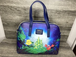 Borsa a tracolla Loungefly Disney La Sirenetta scena dell'oceano Ariel Flounder - Foto 1 di 6