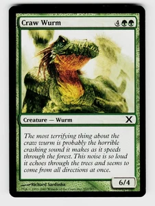MTG, 10th Edition, Craw Wurm, Normal, No.257, C Creature — Wurm - Picture 1 of 1