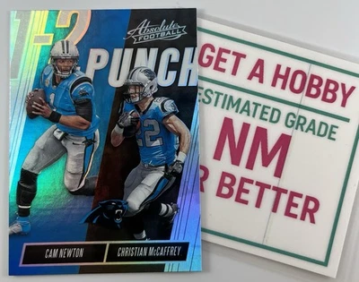 McCaffrey Newton 2018 Panini Absolute 1-2 Punch #OTP-CC Insert Panthers - Image 1 of 2