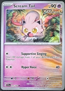 Pokémon Temporal Forces - SCREAM TAIL 77/162 Uncommon Scarlet & Violet - Picture 1 of 2