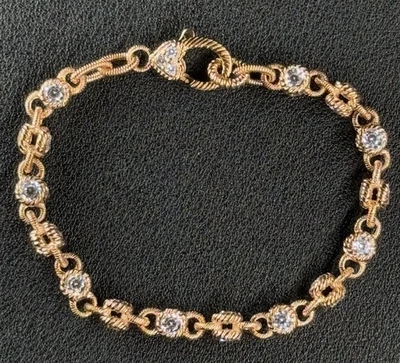 Pulsera Judith Ripka de plata de ley redonda con circonita cúbica Foto 1 de 4