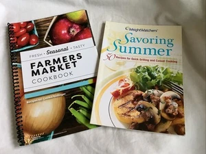 2 Seasonal Cookbooks: Savoring Summer & Farmer's Market - NEW!! - Picture 1 of 11