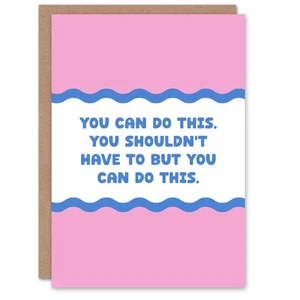 You Can Do This moderne lustige Motivation Glückskarte - Bild 1 von 6