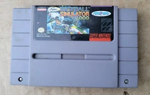 Super Baseball Simulator 1.000 (Videojuego Super Nintendo) Auténtico, Probado - Imagen 1 de 4