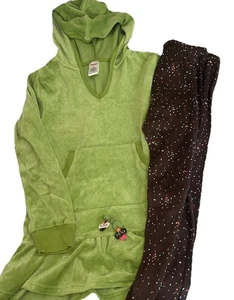 Vintage Gymboree Cupcake Cutie 2007 grün Pullover und Leggings Set Größe 12 - Bild 1 von 3