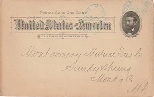 Sykesville MD 1893 Postal Card Scott #UX10 p/m Sykesville B & O R.R. - Picture 1 of 2