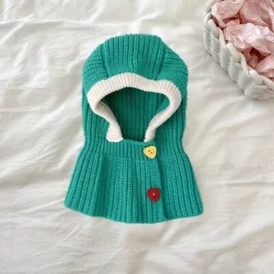 Soft Baby Bonnet Scarf for Boy Girl Newborn Infant Crochet Knitted Hat - Picture 1 of 16