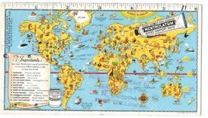 Mentholatum Tintenlöscher gestempelt Patterson Droge Ft. Collins Colorado Karte Lineal - Bild 1 von 2