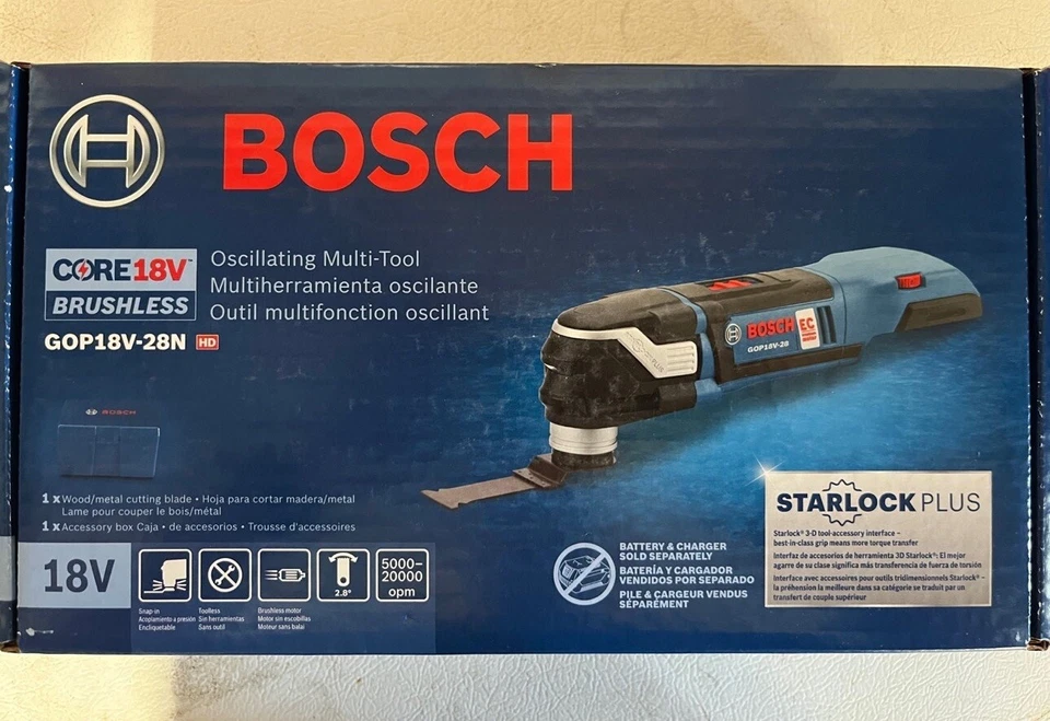 Bosch GOP18V-28N 18V EC Brushless StarlockPlus Multi-Tool (Tool Only) - (NEW) - Image 1 of 4