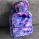 New 🥰 Smiggle Girls Fluffy Koala Backpack 🌈 Junior