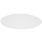 (White) Turntable Platter Mat Slip Mat Anti-Vibration Record Pad Improves SPS
