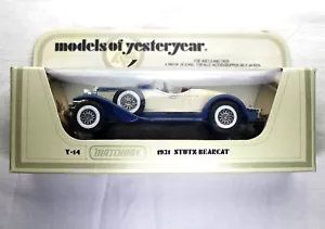 MATCHBOX MODELS OF YESTERYEAR, 1931 STUTZ BEARCAT Y-14 Blue/White. - Picture 1 of 6